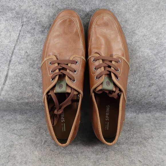 Call It Spring Shoes Mens 13 Casual Oxford Sneaker Chukka Lace Up Classic Brown - Picture 7 of 15